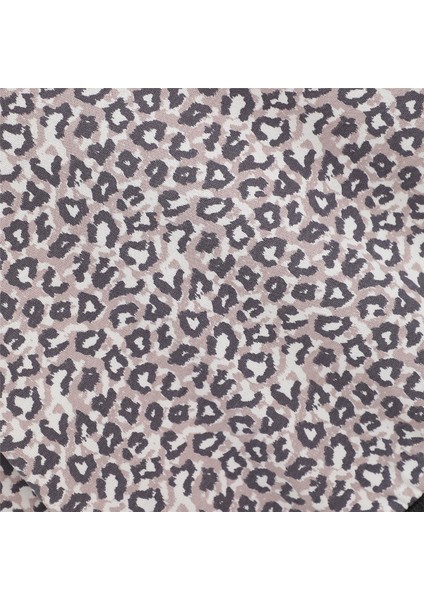 Kız Çocuk Şardonlu Uzun Kol Kalın Bisiklet Yaka Tişört - 32006 - Leopar fiyatları