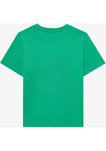 B Regular Fit Graphic Tee T-Shirt Büyük Erkek Çocuk Dark Green Tshirt SK2510112-300 fiyatları