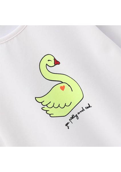 Kız Çocuk Şardonsuz Uzun Kol Ince Tişört - 32062 - Beyaz fiyatları