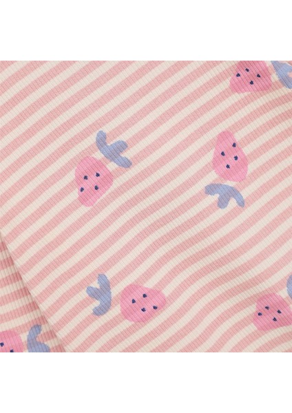 Kız Çocuk Uzun Kol Ince Bisiklet Yaka Tişört - 32226 - Somon fiyatları