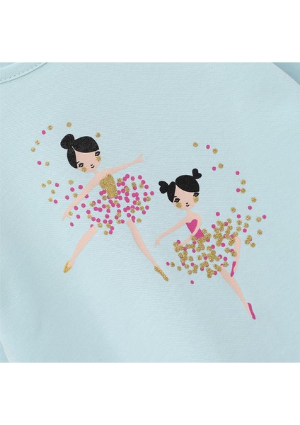 Kız Çocuk Şardonsuz Uzun Kol Ince Tişört - 32092 - Mint Yeşili fiyatları