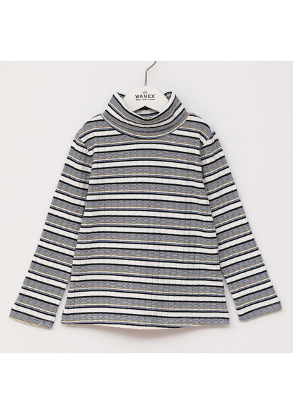 Kız Çocuk Uzun Kol Ince Balıkçı Tişört - 32229 - Gri