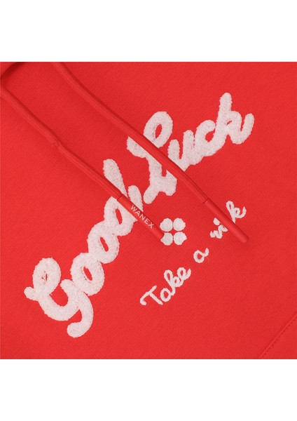 Kız Çocuk Uzun Kol Kalın Kapşonlu Tişört - 32234 - Kırmızı fiyatları