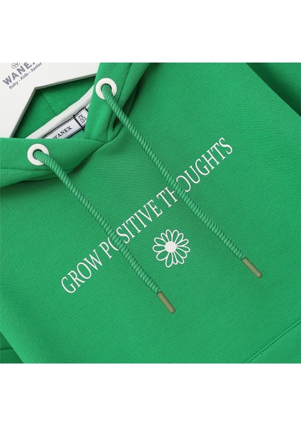 Kız Çocuk Şardonlu Uzun Kol Kalın Kapşonlu Tişört - 32398 - Yeşil fiyatları
