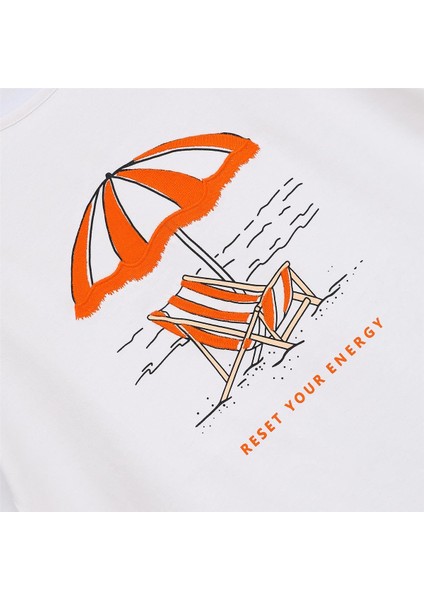 Kız Çocuk Kısa Kol Bisiklet Yaka Tişört - 32282 - Beyaz fiyatları