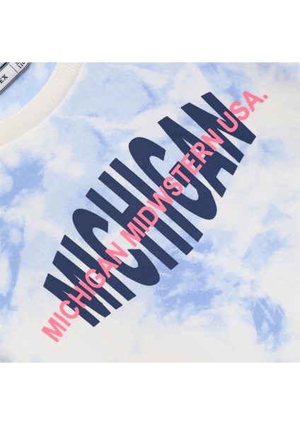 Kız Çocuk Uzun Kol Kalın Bisiklet Yaka Tişört - 32276 - Mavi fiyatları