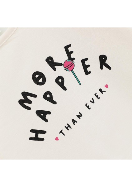 Kız Çocuk Uzun Kol Ince Bisiklet Yaka Tişört - 32292 - Vanilya fiyatları