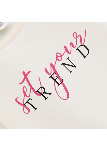 Kız Çocuk Uzun Kol Ince Bisiklet Yaka Tişört - 32290 - Vanilya fiyatları