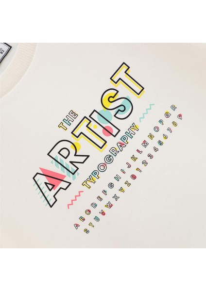 Kız Çocuk Şardonsuz Uzun Kol Ince Bisiklet Yaka Tişört - 32386 - Vanilya fiyatları