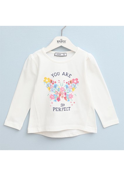 Kız Çocuk Uzun Kol Ince Tişört - 32475 - Vanilya fiyatları