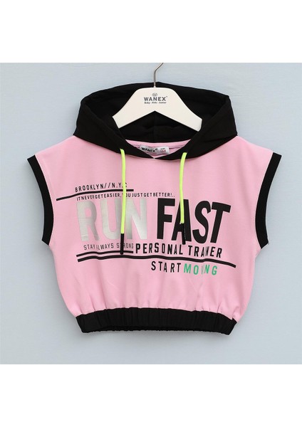 Kız Çocuk Sıfır Kol Tişört - 32566 - Pembe