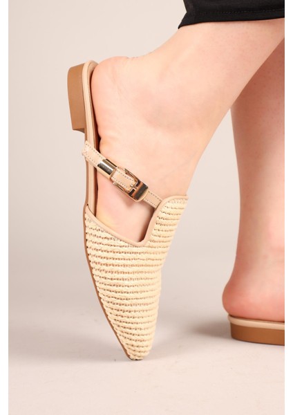 Sawyer Tokalı Hasır Terlik Ten indirimleri