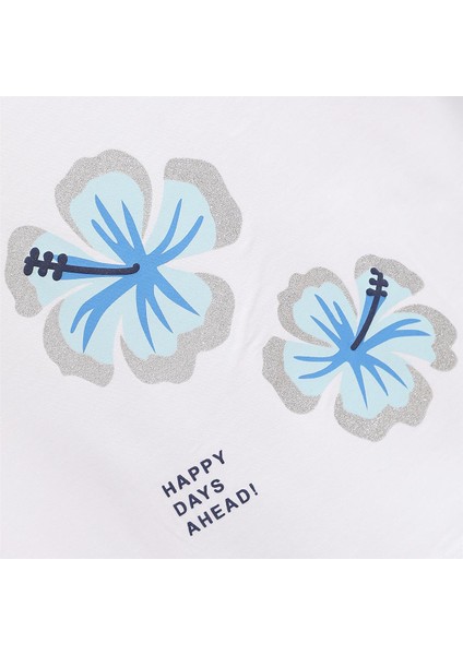 Kız Çocuk Kısa Kol Tişört - 32524 - Beyaz fiyatları