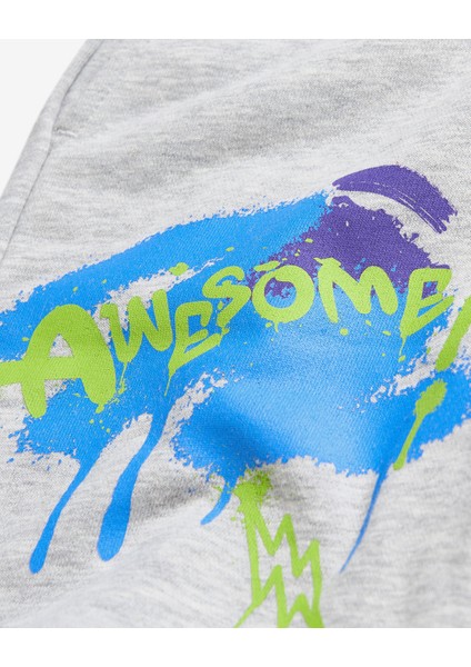 B Lw Fleece Short Büyük Erkek Çocuk Midgreymelange Şort SK2510049-337 modelleri