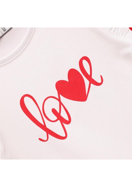 Kız Çocuk Kısa Kol Tişört - 32512 - Beyaz fiyatları