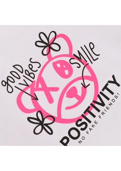 Kız Çocuk Kısa Kol Tişört - 32557 - Beyaz fiyatları