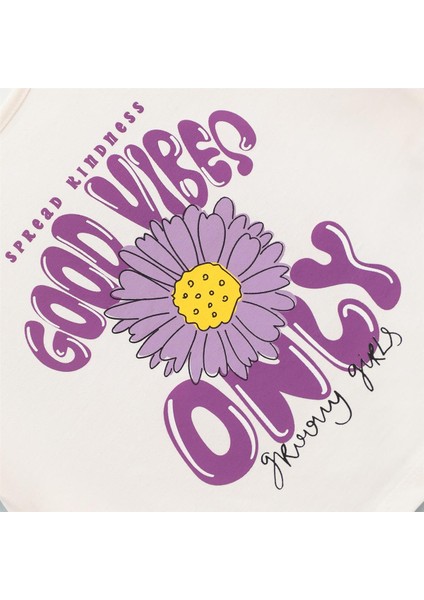 Kız Çocuk Kısa Kol Tişört - 32552 - Vanilya fiyatları