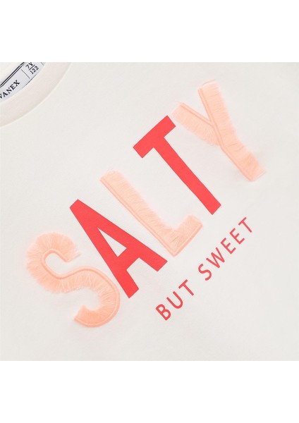 Kız Çocuk O Yaka Kısa Kol Yazlık Tişört - (7 Yaş-12 Yaş) - 32316 - Vanilya fiyatları