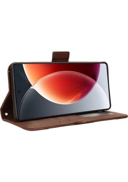Tecno Camon 30 Pro 5g Flip Pu Deri Darbeye Dayanıklı Koruyucu Kılıf Kredi Kartı Tutucu ile Uyumlu (Yurt Dışından)