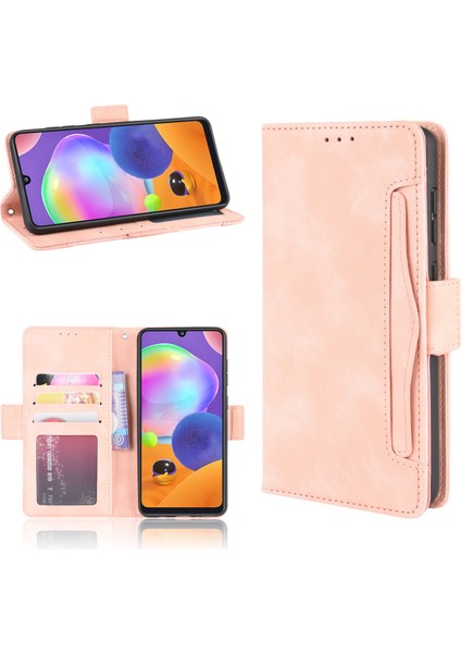 Samsung Galaxy A31 Flip Pu Deri Darbeye Dayanıklı Koruyucu Kılıf Kredi Kartı Tutucu ile Uyumlu (Yurt Dışından) fırsatları