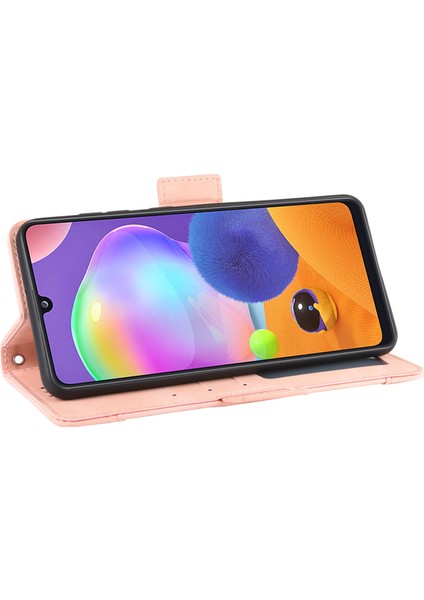 Samsung Galaxy A31 Flip Pu Deri Darbeye Dayanıklı Koruyucu Kılıf Kredi Kartı Tutucu ile Uyumlu (Yurt Dışından) indirimleri