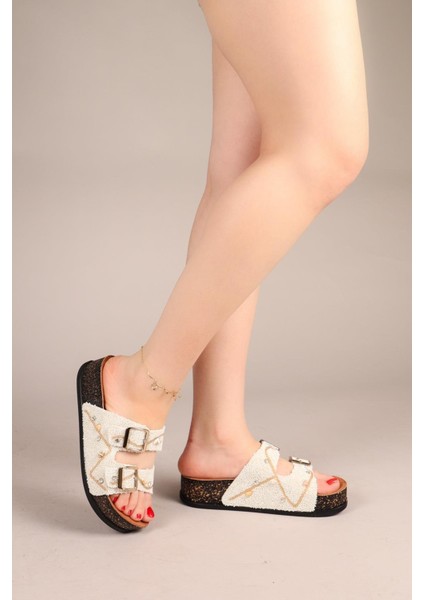 Artemis Mini Aksesuarlı Terlik Beyaz modelleri