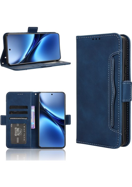 Vıvo X200 Pro 5g Flip Pu Deri Darbeye Dayanıklı Koruyucu Kılıf Kredi Kartı Tutucu ile Uyumlu (Yurt Dışından)