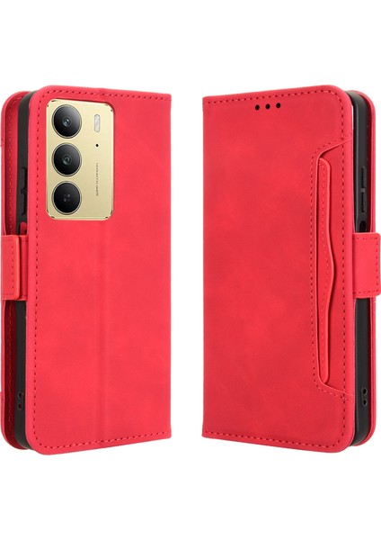 Realme C75 4g Flip Pu Deri Darbeye Dayanıklı Koruyucu Kılıf Kredi Kartı Tutucu ile Uyumlu (Yurt Dışından)