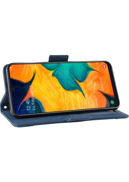 Samsung Galaxy A30/A20 Flip Pu Deri Darbeye Dayanıklı Koruyucu Kılıf Kredi Kartı Tutucu ile Uyumlu (Yurt Dışından) indirimleri