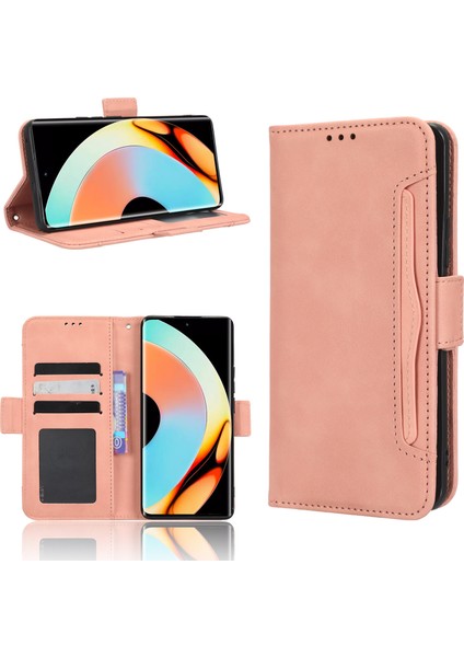 Realme 10 Pro Plus Flip Pu Deri Darbeye Dayanıklı Koruyucu Kılıf Kredi Kartı Tutucu ile Uyumlu (Yurt Dışından)