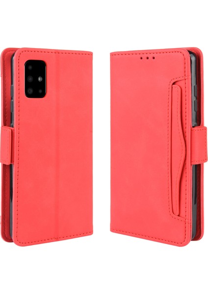 Samsung Galaxy A51 5g Flip Pu Deri Darbeye Dayanıklı Koruyucu Kılıf Kredi Kartı Tutucu ile Uyumlu (Yurt Dışından)