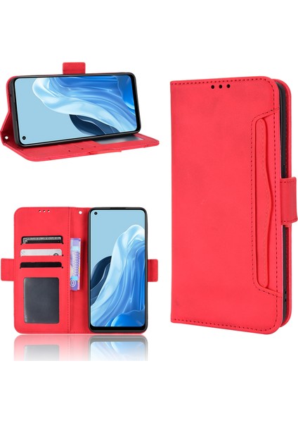 Oppo Reno 7 4g Flip Pu Deri Darbeye Dayanıklı Koruyucu Kılıf Kredi Kartı Tutucu ile Uyumlu (Yurt Dışından) fırsatları