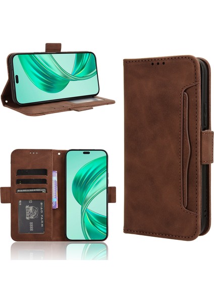 Honor X8C 4g Flip Pu Deri Darbeye Dayanıklı Koruyucu Kılıf Kredi Kartı Tutucu ile Uyumlu (Yurt Dışından)