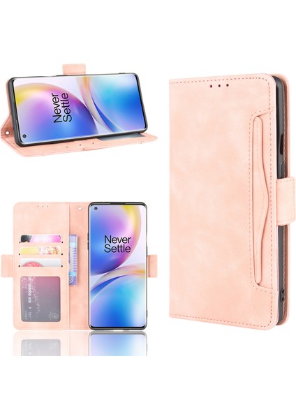 Oneplus 8 Pro Flip Pu Deri Darbeye Dayanıklı Koruyucu Kılıf Kredi Kartı Tutucu ile Uyumlu (Yurt Dışından)