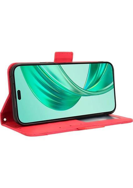 Honor X8C 4g Flip Pu Deri Darbeye Dayanıklı Koruyucu Kılıf Kredi Kartı Tutucu ile Uyumlu (Yurt Dışından)