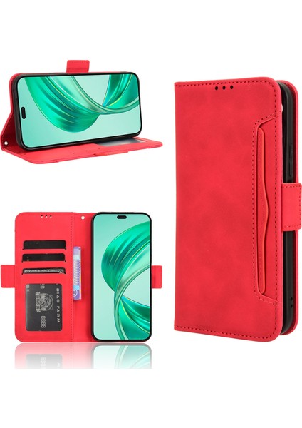 Honor X8C 4g Flip Pu Deri Darbeye Dayanıklı Koruyucu Kılıf Kredi Kartı Tutucu ile Uyumlu (Yurt Dışından)