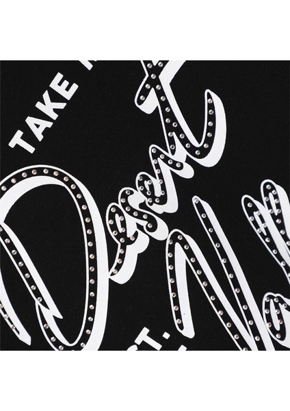 Kız Çocuk Kısa Kol Yazlık Tişört - (7 Yaş-12 Yaş) - 32458 - Siyah modelleri