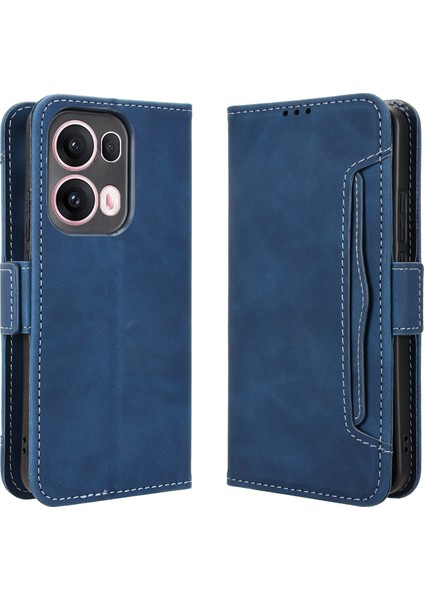 Oppo Reno 13 Pro 5g Flip Pu Deri Darbeye Dayanıklı Koruyucu Kılıf Kredi Kartı Tutucu ile Uyumlu (Yurt Dışından)