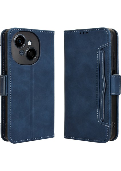 Tecno Spark Go 1 Flip Pu Deri Darbeye Dayanıklı Koruyucu Kılıf Kredi Kartı Tutucu ile Uyumlu (Yurt Dışından)