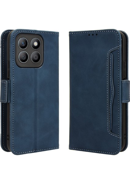 Honor X8C 4g Flip Pu Deri Darbeye Dayanıklı Koruyucu Kılıf Kredi Kartı Tutucu ile Uyumlu (Yurt Dışından)
