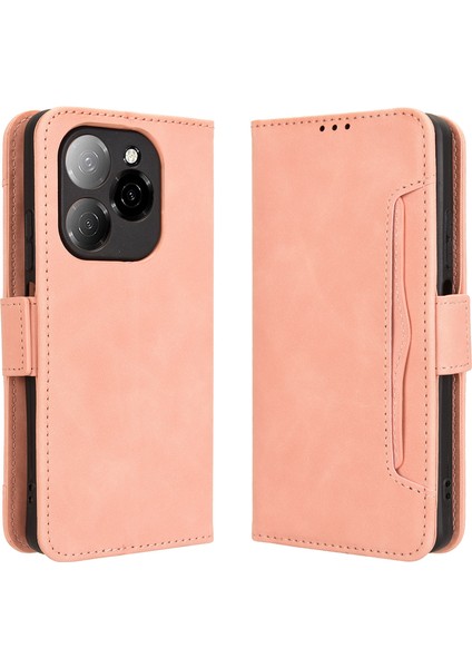 Tecno Spark 20 Pro 5g Flip Pu Deri Darbeye Dayanıklı Koruyucu Kılıf Kredi Kartı Tutucu ile Uyumlu (Yurt Dışından)