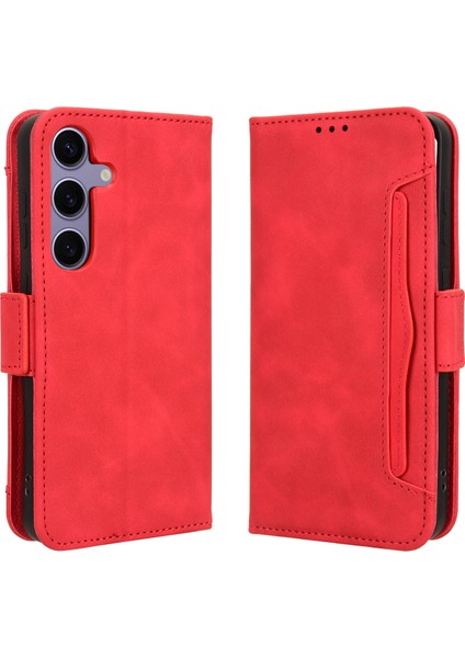 Samsung Galaxy S25 Plus Flip Pu Deri Darbeye Dayanıklı Koruyucu Kılıf Kredi Kartı Tutucu ile Uyumlu (Yurt Dışından)
