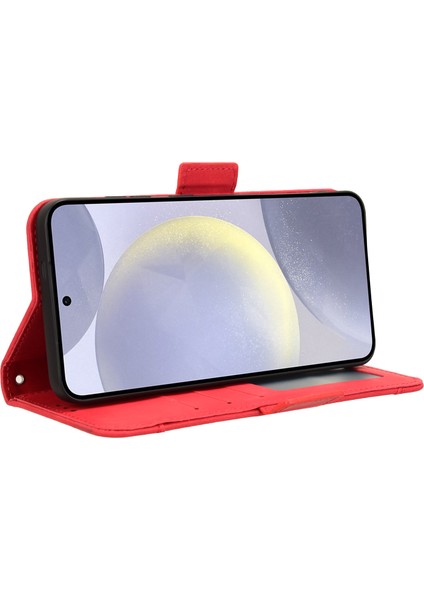 Samsung Galaxy S25 Plus Flip Pu Deri Darbeye Dayanıklı Koruyucu Kılıf Kredi Kartı Tutucu ile Uyumlu (Yurt Dışından)