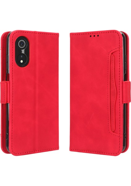 Cubot P60 Flip Pu Deri Darbeye Dayanıklı Koruyucu Kılıf Kredi Kartı Tutucu ile Uyumlu (Yurt Dışından)