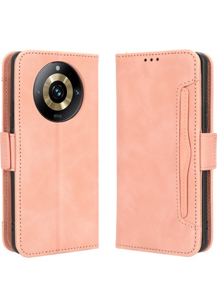 Realme 11 Pro Plus Flip Pu Deri Darbeye Dayanıklı Koruyucu Kılıf Kredi Kartı Tutucu ile Uyumlu (Yurt Dışından)