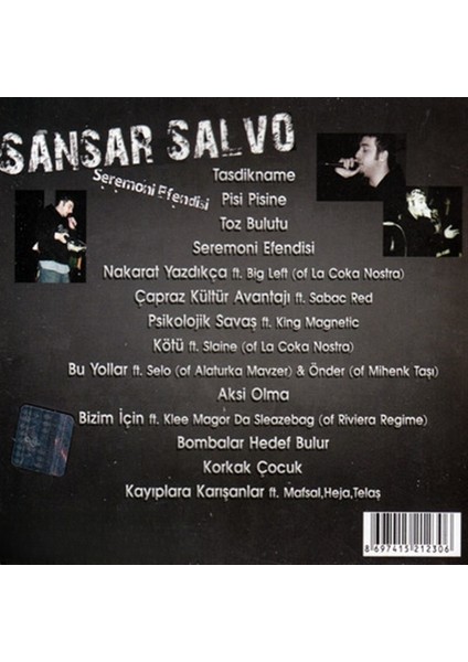 Sansar Salvo - Seremoni Efendisi (CD)