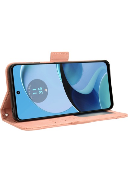 Motorola Moto G14 4g Flip Pu Deri Darbeye Dayanıklı Koruyucu Kılıf Kredi Kartı Tutucu ile Uyumlu (Yurt Dışından) indirimleri