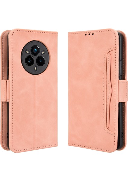Realme 14 Pro Plus Flip Pu Deri Darbeye Dayanıklı Koruyucu Kılıf Kredi Kartı Tutucu ile Uyumlu (Yurt Dışından)
