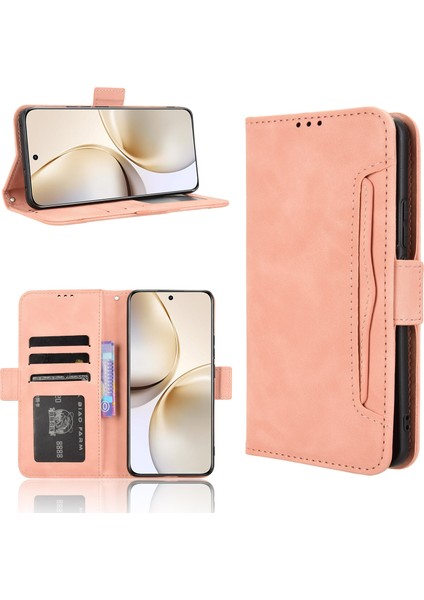 Realme 14 Pro Plus Flip Pu Deri Darbeye Dayanıklı Koruyucu Kılıf Kredi Kartı Tutucu ile Uyumlu (Yurt Dışından)