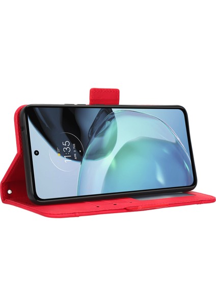 Motorola Moto G72 4g Flip Pu Deri Darbeye Dayanıklı Koruyucu Kılıf Kredi Kartı Tutucu ile Uyumlu (Yurt Dışından) indirimleri